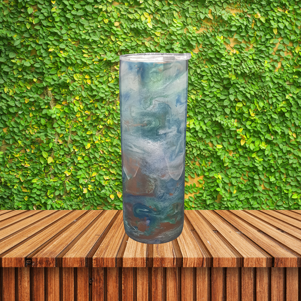 "Cosmic Swirls: A Tumbler That's Out of This World"