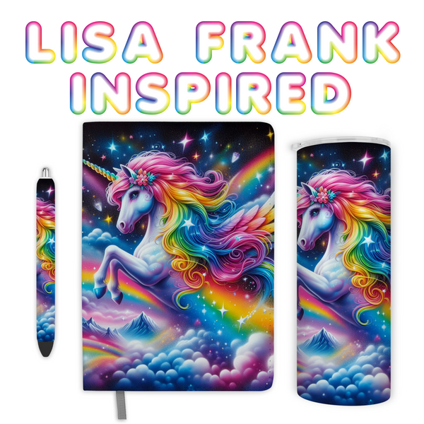 Lisa Frank Inspired Unicorn Tumbler Bundle