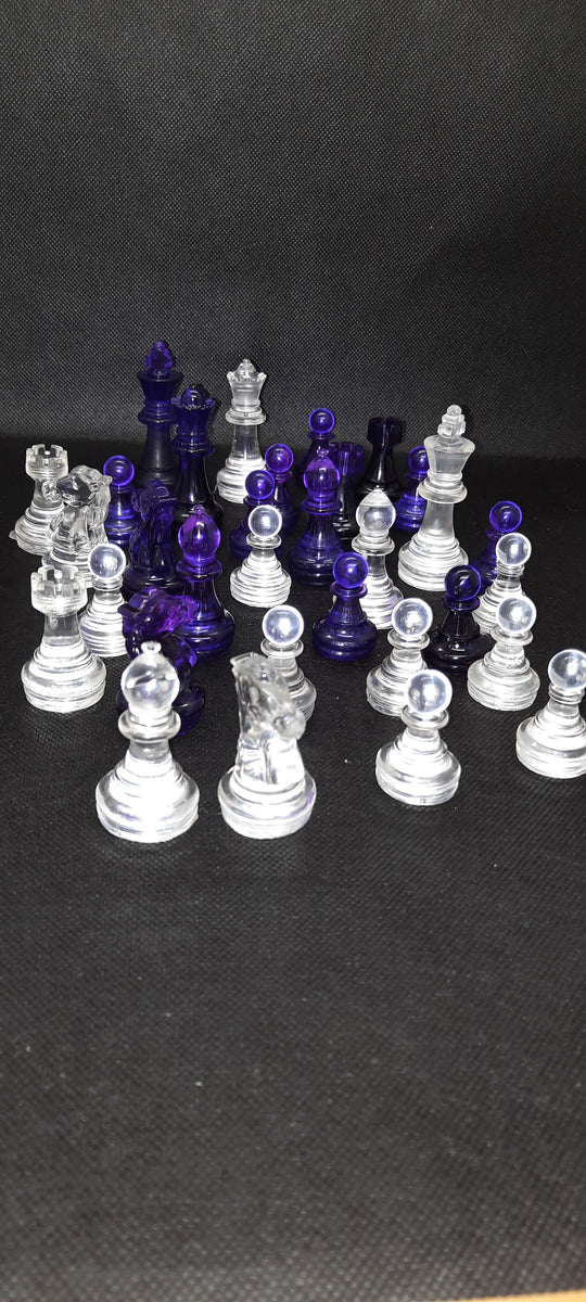 15.3 Personalized Chess Set Handmade, Sets With Metal Pieces, Schach,  Custom Set, Board Storage - Yahoo Shopping