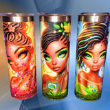 Custom Designed Sublimation Snow Globe Tumbler — Handmade & Personalized - Forever Empowered Creations 