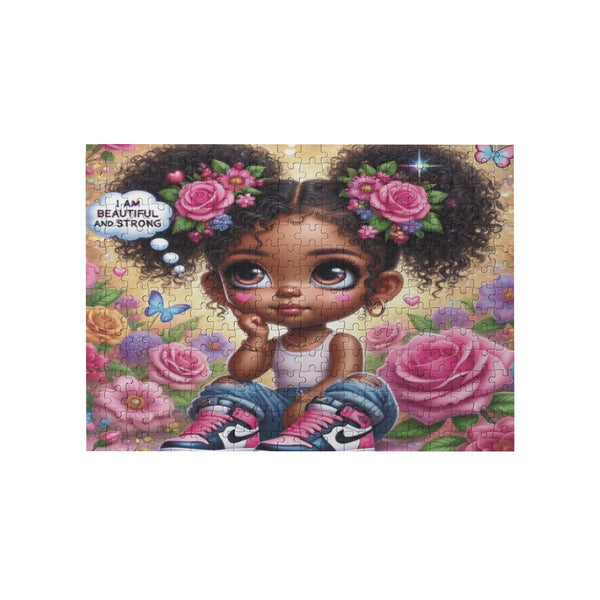 Custom Designed I Am Beautiful & Strong Puzzle