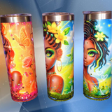 Custom Designed Sublimation Snow Globe Tumbler — Handmade & Personalized - Forever Empowered Creations 