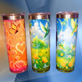 Custom Designed Sublimation Snow Globe Tumbler — Handmade & Personalized - Forever Empowered Creations 