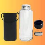 Glass Bottles with Neoprene Sleeve and Infuser