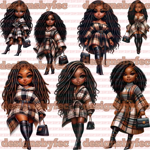 Autumn Elegance Clipart Ensemble