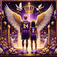 "Legacy Ascending: The Tribute Artwork" Kobe & GiGi