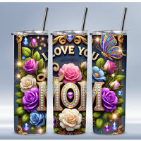 Mom's Sparkling Rose Garden Tumbler