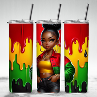 “Unapologetically Bold” Juneteenth Tumbler – 20oz Stainless Steel
