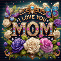 Butterfly Kisses "I Love You Mom" Tumbler