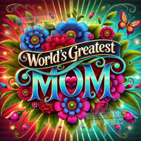 Floral Radiance – “World’s Greatest Mom” Tumbler