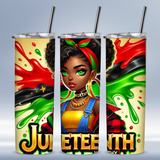 “WORTHY” Juneteenth Freedom Tumbler – 20oz Stainless Steel