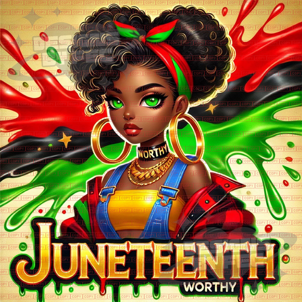 “WORTHY” Juneteenth Freedom Tumbler – 20oz Stainless Steel