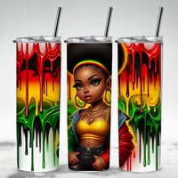 “Drippin’ in Power” Juneteenth Tumbler – 20oz Stainless Steel