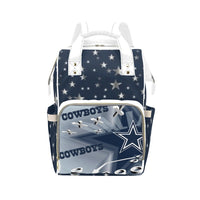 Dallas Cowboys Inspired Multi-Function Diaper Backpack/Diaper Bag