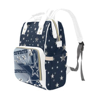 Dallas Cowboys Inspired Multi-Function Diaper Backpack/Diaper Bag